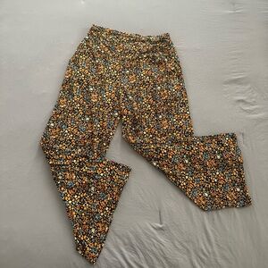 Toad&Co Women’s Chaka Wide Leg Pants (blue, orange, black; size small)